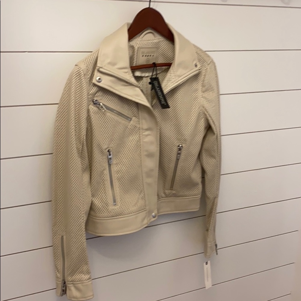 BlankNYC Perforated Faux Leather Moto Jacket XS - Picture 5 of 8